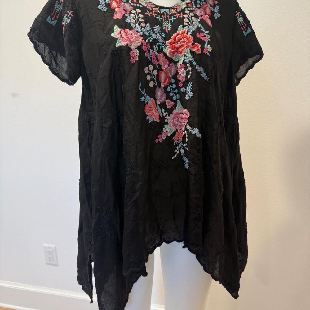 Johnny Was embroidered top